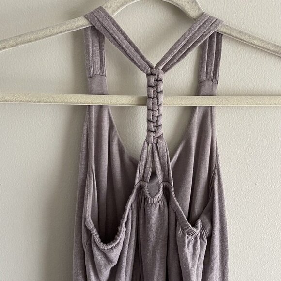 Cynthia Rowley Woman SZ XS Pale Purple 100% Linen Racerback Tank Sundress - Picture 7 of 8